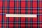 School Red-Blue-Multi Plaid Poly Madras Woven Fabric By the Yard